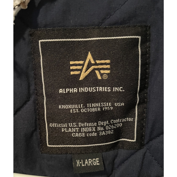 Alpha Industries Double Breasted Navy Blue Easton Pea Coat Size XL NWT RARE - Picture 12 of 13